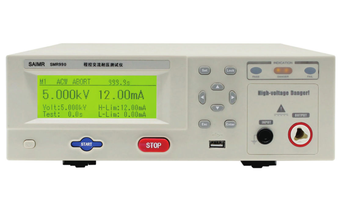 LCD 디스플레이 Hipot 장비 단열 Hipot I / O 인터페이스와 함께 전압 테스트를 견딜 수 있습니다